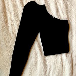 One shoulder puff long sleeve crop top